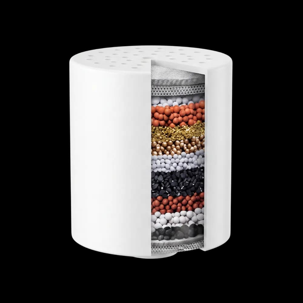 Purely filter cartridge showing internal filter layers