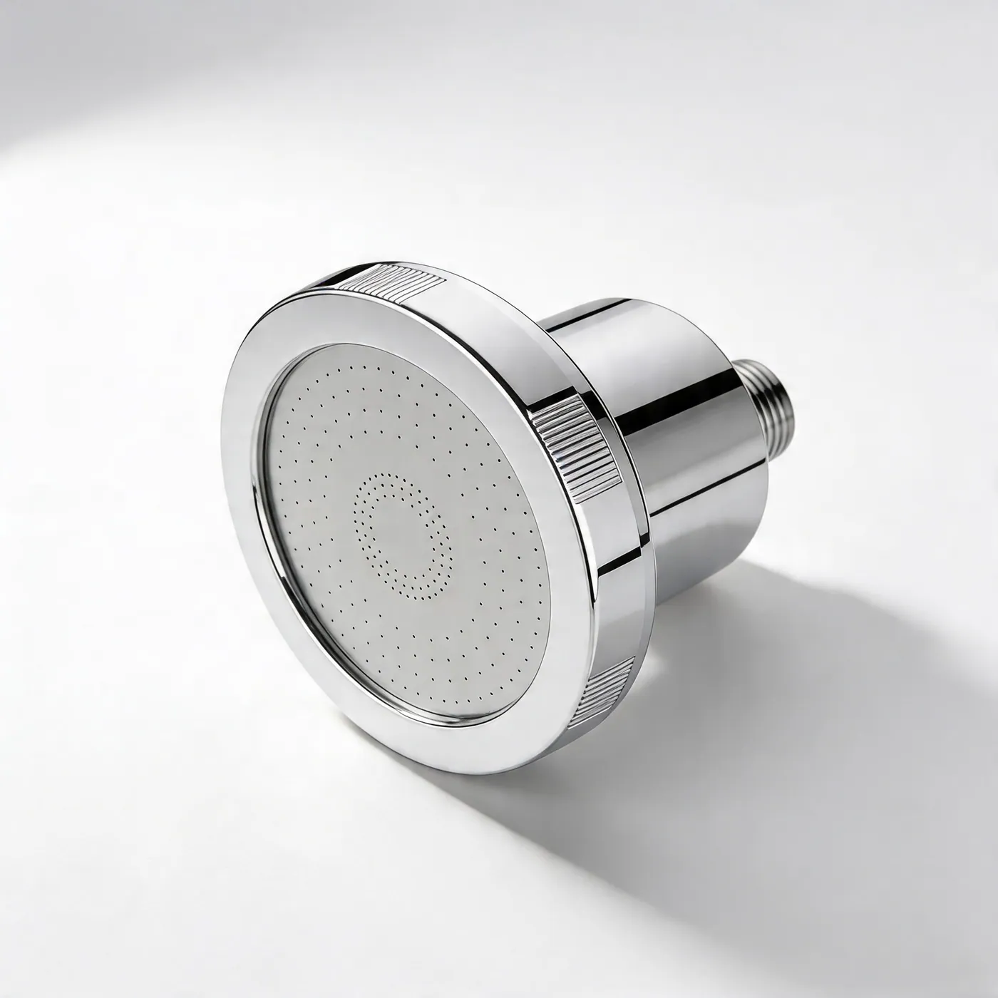 Purely chrome showerhead — side view
